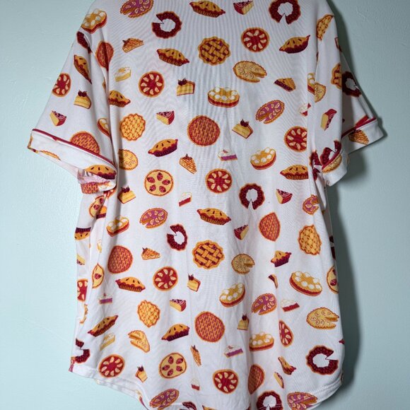 Joyspun 2-piece Pajama Set w/Pies & Desserts in Women's Small Super Soft Pockets - Picture 4 of 9